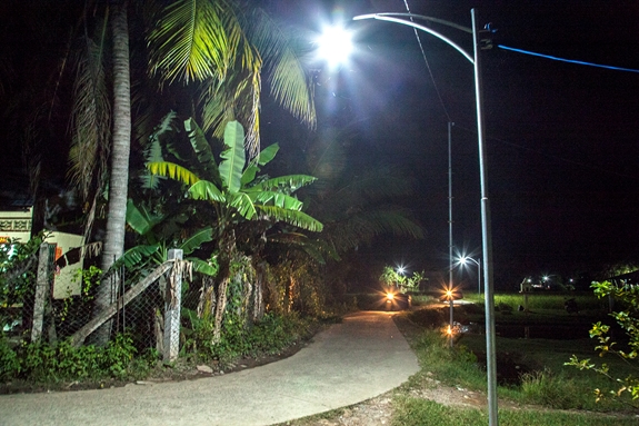 Công trình “Ánh sáng an ninh” tại ấp Phú Quý, xã Thanh Tùng.